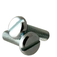 8-32 x 2" Machine Screws, Slotted Pan Head, Zinc Cr+3, Full Thread, Qty 100 Secure Checkout