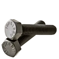 5/8"-11 x 5 1/2" Hex Tap Bolts, Grade 5, Plain Finish, Full Thread, Medium Carbon Steel, Qty 5 Super Sale