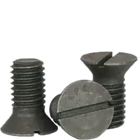 Save Now 5/8"-11 x 4" Machine Screws, Slotted Flat Head Countersunk, Grade 2, Plain Finish, Coarse (UNC), Low Carbon Steel, Qty 25