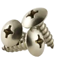 Must Have 12 x 5/8" Self-Tapping Screws, Phillips Truss Head, Type A, 18-8 Stainless Steel, Full Thread, Qty 500