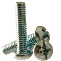 8-32 x 3/8" Machine Screws, Phillips/Slotted Combo Round Head, Zinc Cr+3, Full Thread, Qty 100 Limited Time