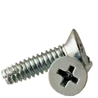 Popular 1/4"-20 x 1/2" Thread-Cutting Screws, Phillips Pan Head, Type F, Zinc Cr+3, Full Thread, Qty 50