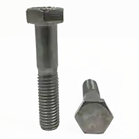 M12-1.75 x 160 mm Hex Cap Screws, 316 Stainless Steel A4, Partial Thread, Coarse (UNC), DIN 931, Qty 10 Top Rated