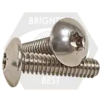 10-24 x 1" Machine Screws, Torx Drive Truss Head, T20 Drive 6-Lobe, 18-8 Stainless Steel A2, Full Thread, Qty 500 Special Discount