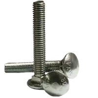 Professional Grade 5/16"-18 x 3 1/2" Carriage Bolts, Grade A, A307, Zinc Cr+3, Full Thread, Qty 50