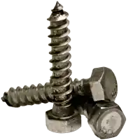 Seasonal Sale 5/16"-9 x 6" Hex Lag Screws, Plain Finish, Low Carbon Steel, Qty 25