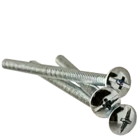 Top Rated 10-24 x 3" Machine Screws, Phillips/Slotted Combo Truss Head, Zinc Cr+3, Full Thread, Coarse (UNC), Qty 100