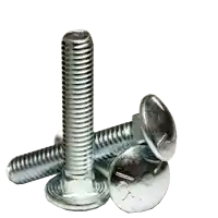 3/4"-10 x 5" Carriage Bolts, Grade 5, Zinc Cr+3, Full Thread, Coarse (UNC), Qty 20 One Day Deal