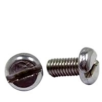 Genuine M5-0.80 x 35 mm Machine Screws, Slotted Pan Head, 18-8 Stainless Steel A2, Full Thread, DIN 85, Qty 300