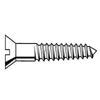 12 x 1 1/2" Wood Screws, Phillips Flat Head, 304 Stainless Steel, Qty 100 Final Sale