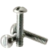 6-32 x 1 1/2" Machine Screws, Slotted Round Head, Zinc Cr+3, Full Thread, Qty 100 Special Discount