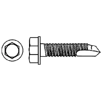 10-16 x 1 13/16" Self-Drilling Screws, Phillips Flat Head, TEKS, 3 Point, Wood to Metal, Climaseal, Full Thread, Qty 2,500 Factory Price