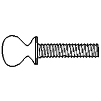 Latest 10-24 x 1" Thumb Screws w/ Shoulder, Type A, Zinc Cr+3, Qty 100
