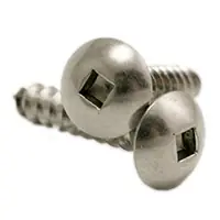 10 x 1 1/2" Self-Tapping Screws, Square Drive Truss Head, Type A, 18-8 Stainless Steel A2, Full Thread, Qty 500 One Day Deal