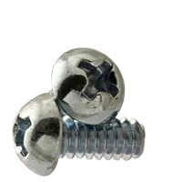 5-40 x 3/8" Machine Screws, Phillips Round Head, Zinc Cr+3, Full Thread, Qty 100 Free Returns