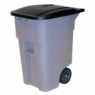 Markdown Rubbermaid Commercial FG9W2700GRAY Brute Rollout Container50G/189L Gray