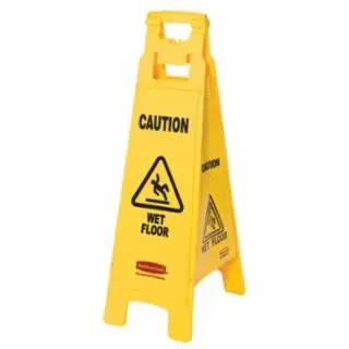 Last Chance Rubbermaid Commercial FG611477YEL Floor Sign Wet Floor 38In/96Cm Yel