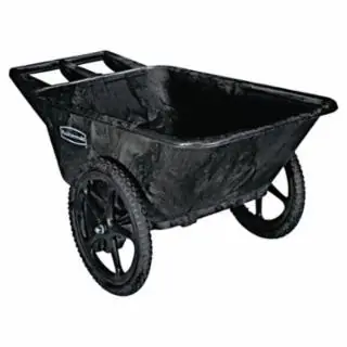 Same Day Shipping Rubbermaid Commercial FG564200BLA 8.75 Cf Big Wheel Cart Assembled
