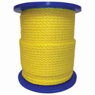 Orion Ropeworks Inc 350160-YEL-00600-R0285 1/2 X 600 Twisted Polylite Yellow Brand New