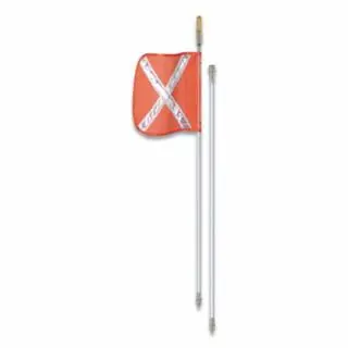 Checkers FS12XL-SPQD-O Wrng Whip12‘Light12" Orange Flagwht Xsplit Mega Sale