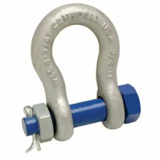 Campbell 5392235 999 1-3/8" 13-1/2T Anchor Shackle W/Safety Pi Deal