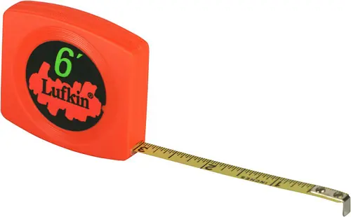 Markdown LUFKIN 1/4"X6‘ PEE-WEE TAPE ORANGE