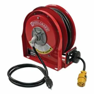 CORD REEL 12/3 X 30‘ 15AMP SINGLE OUTLET W CORD Grab Now