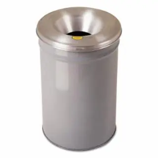 Justrite 26612G Gray 12 Gallon Drum Cease Fire Waste Receptacle Must Have