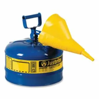 Budget Justrite 7125310 Can Safety W/Fnl T1 2.5Gblu