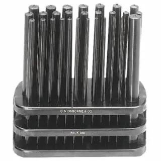 Top Pick C.S. Osborne K-358 02470 28Pc Set Transferpunch W/Rack (1 ST)