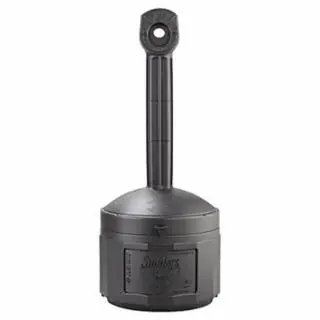 Justrite 26800D Smokers Cease-Fire Receptacle Deco Black Bargain