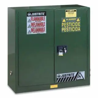 Crafted Justrite 893004 30 Gal Cab Man Pest W/Pdl Hndl