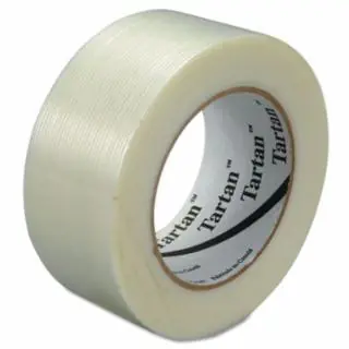 3M 7000028888 Tartan Filament Tape 8934, Clear, 48 mm x 55 m, 4 mil (24 Pack) Next Day Delivery