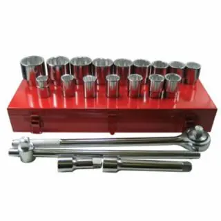 Seasonal Sale Anchor Brand 103-07-880 21 pc 3/4" Drive SAE Socket Set 12 Pt (1 ST)