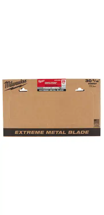 Super Sale Milwaukee Tool 48-39-0635 30-9/16" 8/10 TPI Extreme Metal Compact Band Saw Blade for Thick Metal (25 PK)