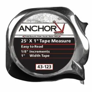 Anchor Brand 103-43-123 1"X25‘ E-Z Read Tape Measure High Quality