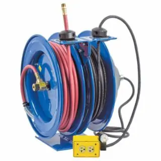 While Supplies Last Coxreels C-L350-5012-B Du Purp El/Air Spring Rew Reels 50‘ 3/8" I.D.