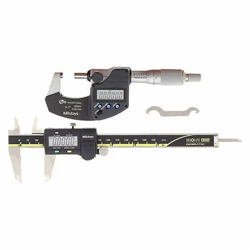 Mitutoyo 64PKA076B Tool Pkg Digimatic Inch W/ 1" Mic 6" Caliper Premium