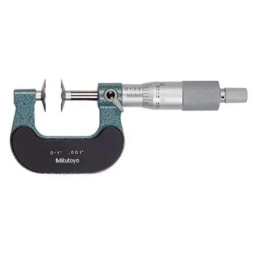 Limited Offer Mitutoyo 123-125 0-1" Disc Micrometer