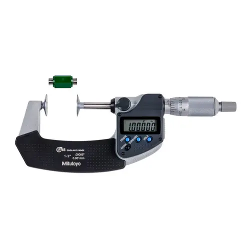 Must Have Mitutoyo 323-351-30 Micrometer Disc 1-2" .00005"/0.001 mm Ip65