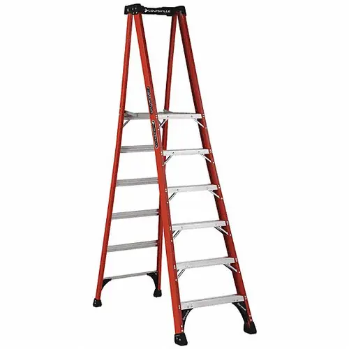 Luxury Louisville Ladder FXP1806HD Type 1Aa Fiberglass Proplatform Ladder 6‘