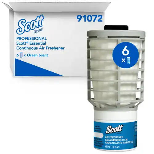 Grab Now Kimberly-Clark Professional 91072 Scott Air Freshener Refills - Ocean Scented Ca/6 (1 CA)