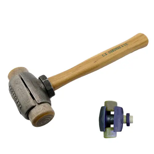 C.S. Osborne 395-1R 1-1/2Lb Rawhide Hammer With Exchangeabl Weekend Sale