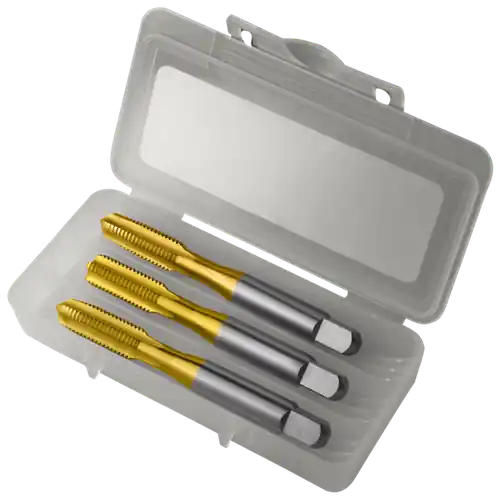 Greenfield Threading 174507 3 Pc 1/4-28Nf Htgp-Tn H34Fl Gp T-P-B Hand Tap S (1 ST) New Release