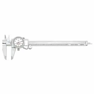 L.S. Starrett 61468 3202-8 Dial Caliper Hardened Stainless Steel Fan Favorite
