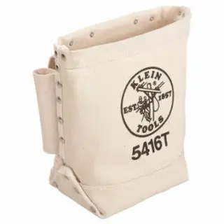 Klein Tools 5416T Tool Bag, Bull-Pin and Bolt Bag, Tunnel Loop, Canvas, 5 x 10 x 9-Inch Flash Sale