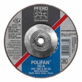 Pferd 62309 7 x 5/8-11 Polifan Sg Alu Ox Conical 60G Don't Miss Out