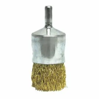 Special Discount Weiler 10091 1" Crimped Wire End Brush- .0118 Brass (Eba-22)