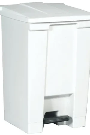 Rubbermaid Commercial FG614400WHT Step-On Can 12G/45L Wht While Supplies Last