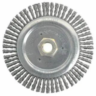 Genuine Weiler 79805 Dually 6" Root Pass Brush- .020 Steel Wire- 5/8